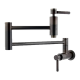 Elements of Design Nuvo Double Handle Wall Mount Pot Filler with Concord Lever Handles