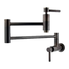 Elements of Design Nuvo Double Handle Wall Mount Pot Filler with Concord Lever Handles
